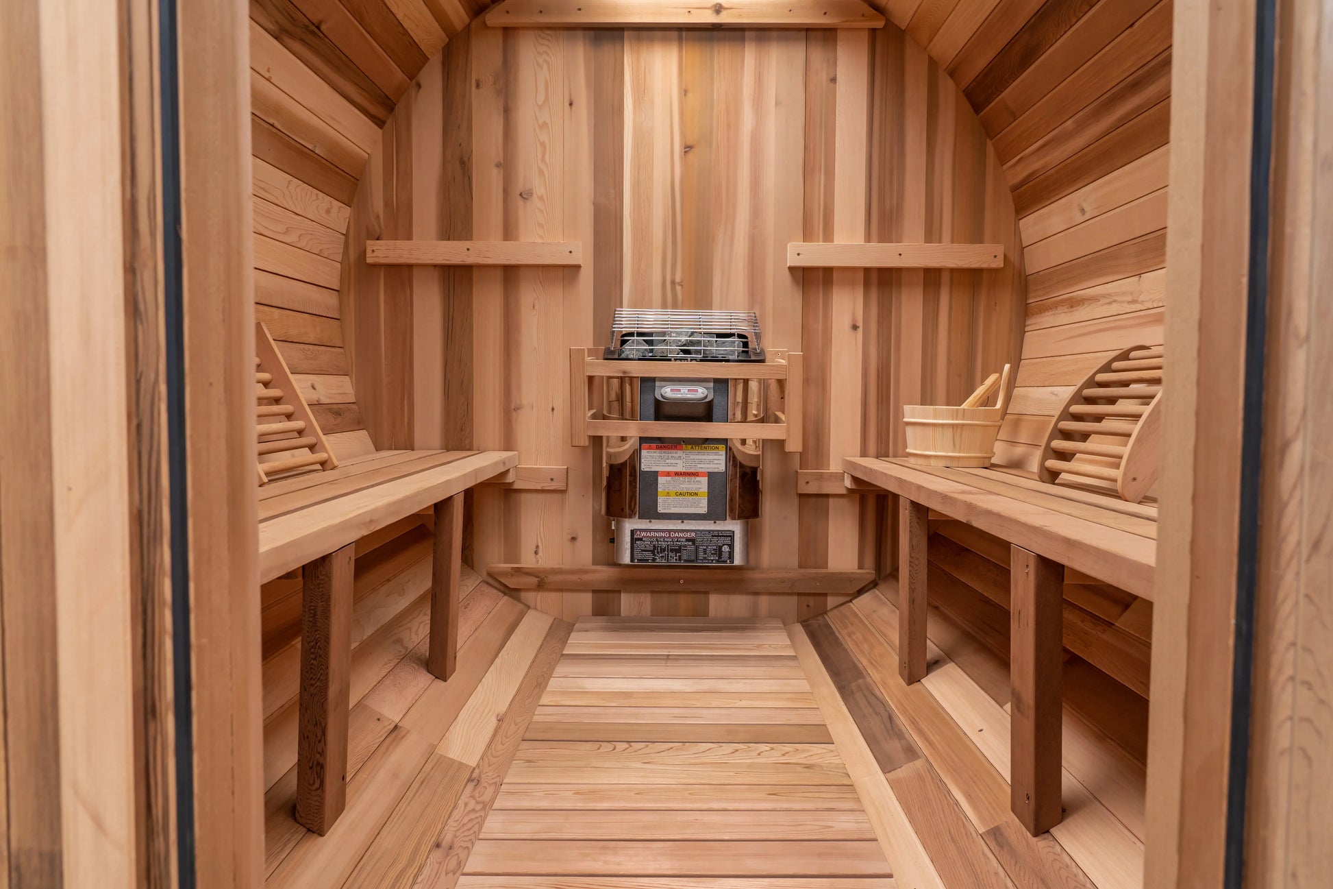 10 FT Red Cedar Barrel Sauna with Porch - 6-8 Person # #seotitle## Backcountry Recreation