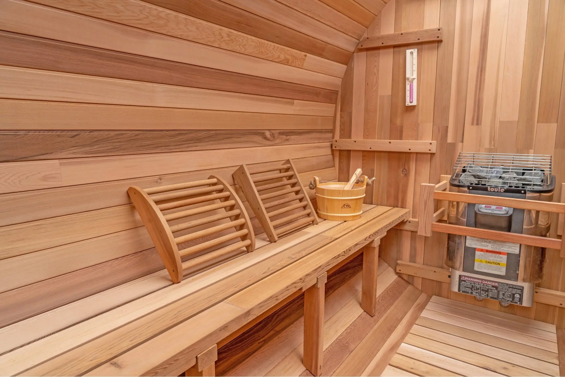 10 FT Red Cedar Barrel Sauna with Porch - 6-8 Person # #seotitle## Backcountry Recreation
