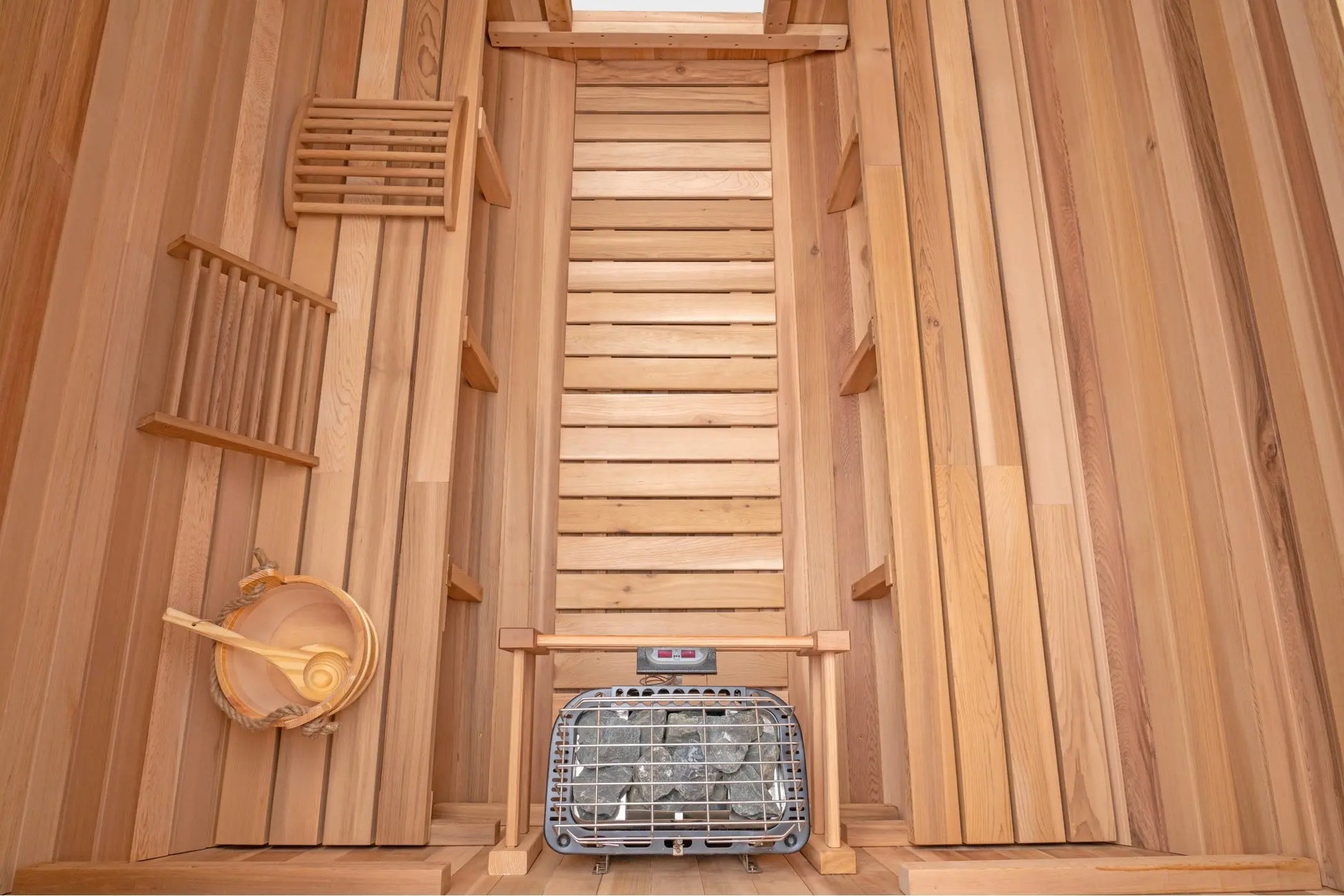 10 FT Red Cedar Barrel Sauna with Porch - 6-8 Person # #seotitle## Backcountry Recreation