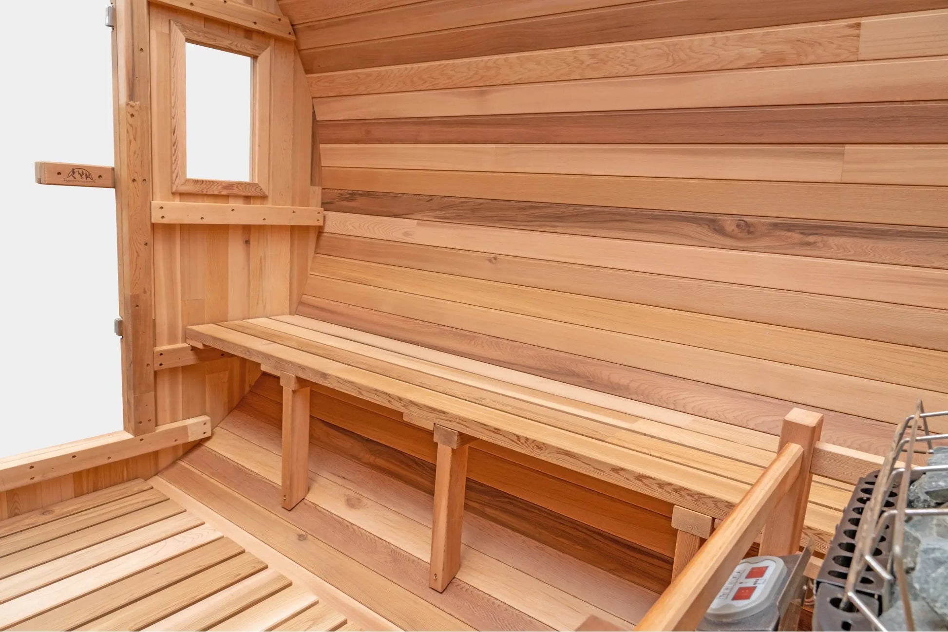 10 FT Red Cedar Barrel Sauna with Porch - 6-8 Person # #seotitle## Backcountry Recreation