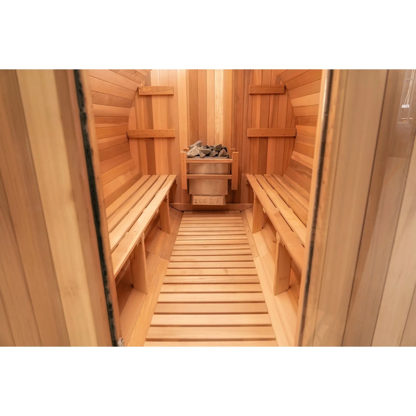 8 FT Classic Red Cedar Barrel Sauna - 6-8 Person # #seotitle## Backcountry Recreation
