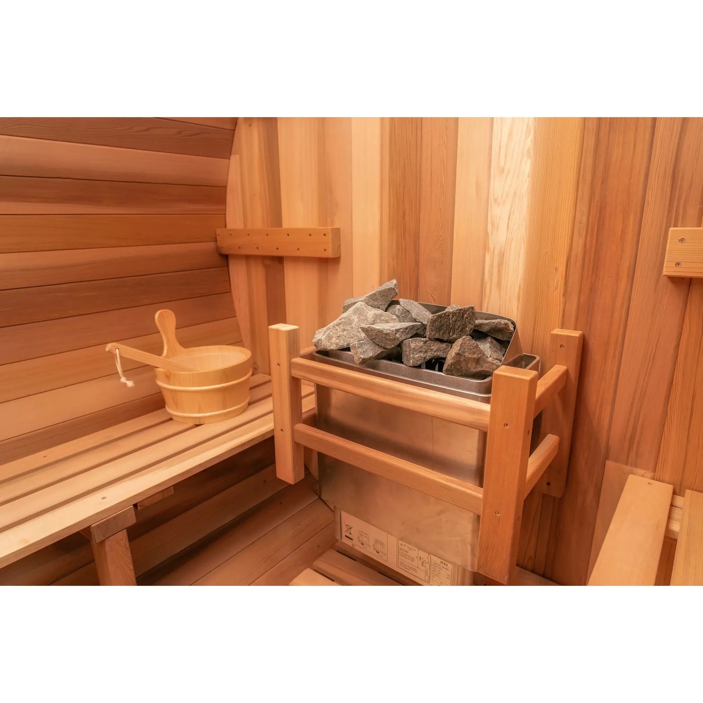 8 FT Classic Red Cedar Barrel Sauna - 6-8 Person # #seotitle## Backcountry Recreation