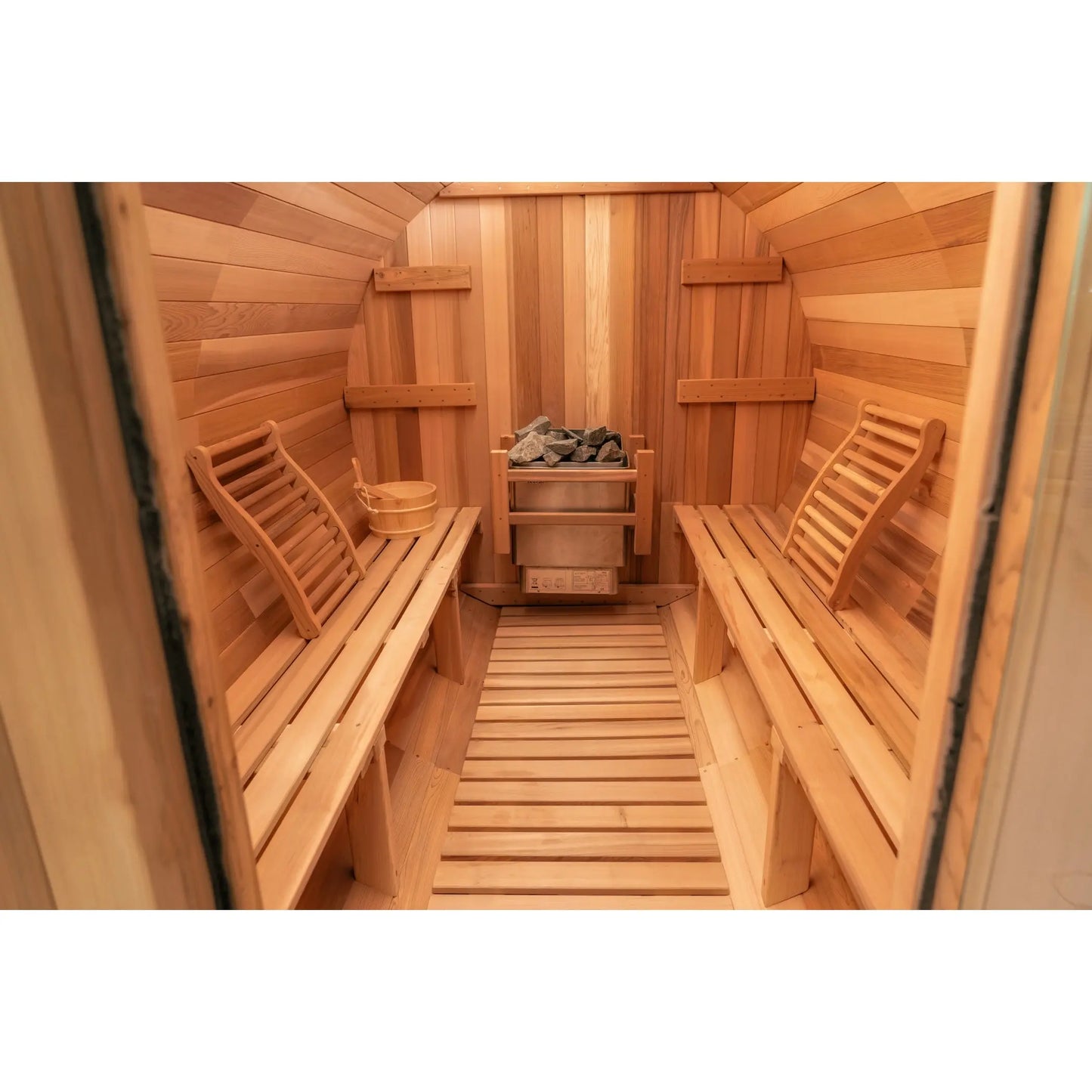 8 FT Classic Red Cedar Barrel Sauna - 6-8 Person # #seotitle## Backcountry Recreation