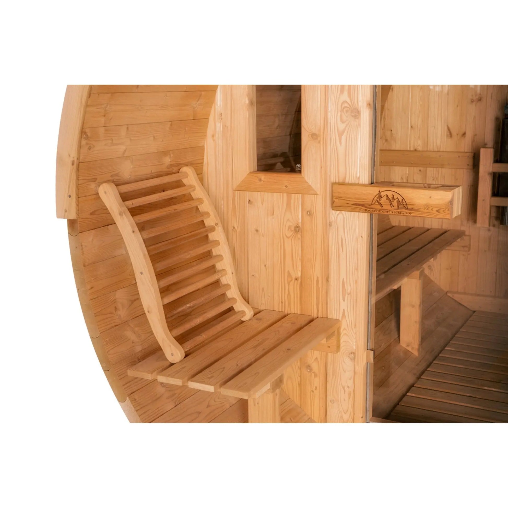 8 FT Classic Thermowood Barrel Sauna with Porch - 4-6 Person # #seotitle## Backcountry Recreation
