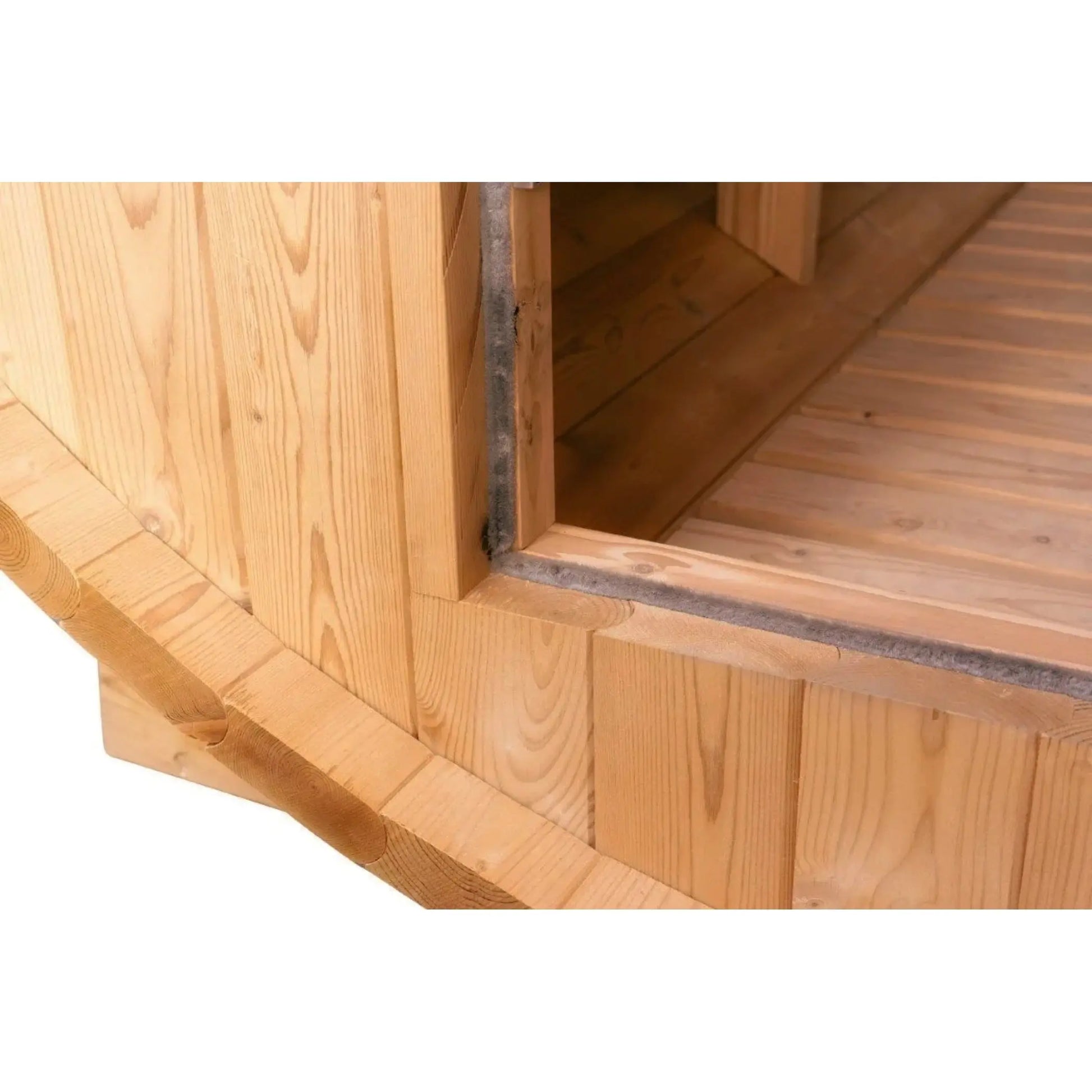 8 FT Classic Thermowood Barrel Sauna with Porch - 4-6 Person # #seotitle## Backcountry Recreation