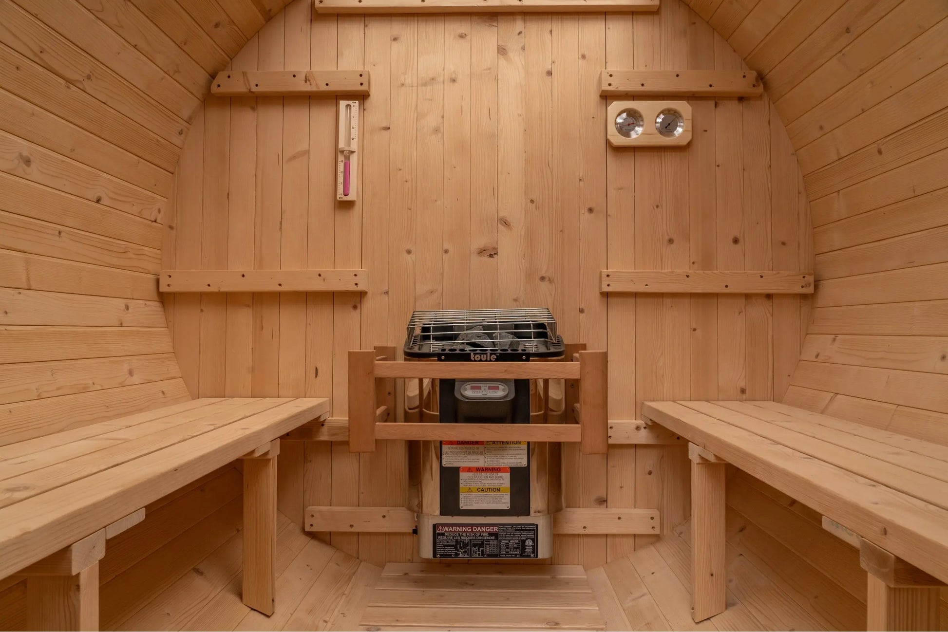 8 FT Classic Thermowood Barrel Sauna with Porch - 4-6 Person # #seotitle## Backcountry Recreation