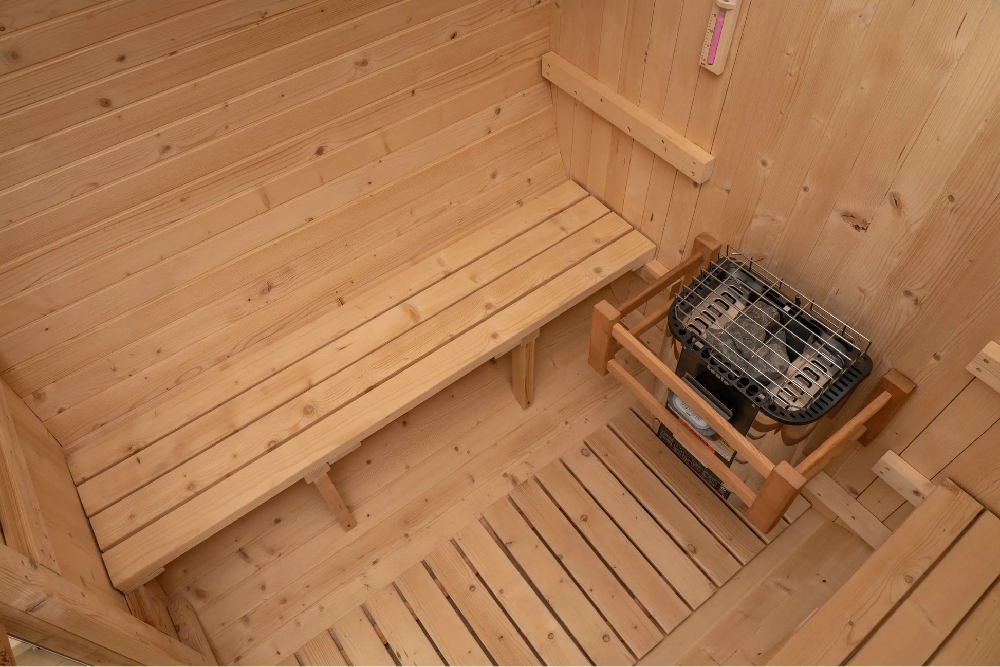 8 FT Classic Thermowood Barrel Sauna with Porch - 4-6 Person # #seotitle## Backcountry Recreation