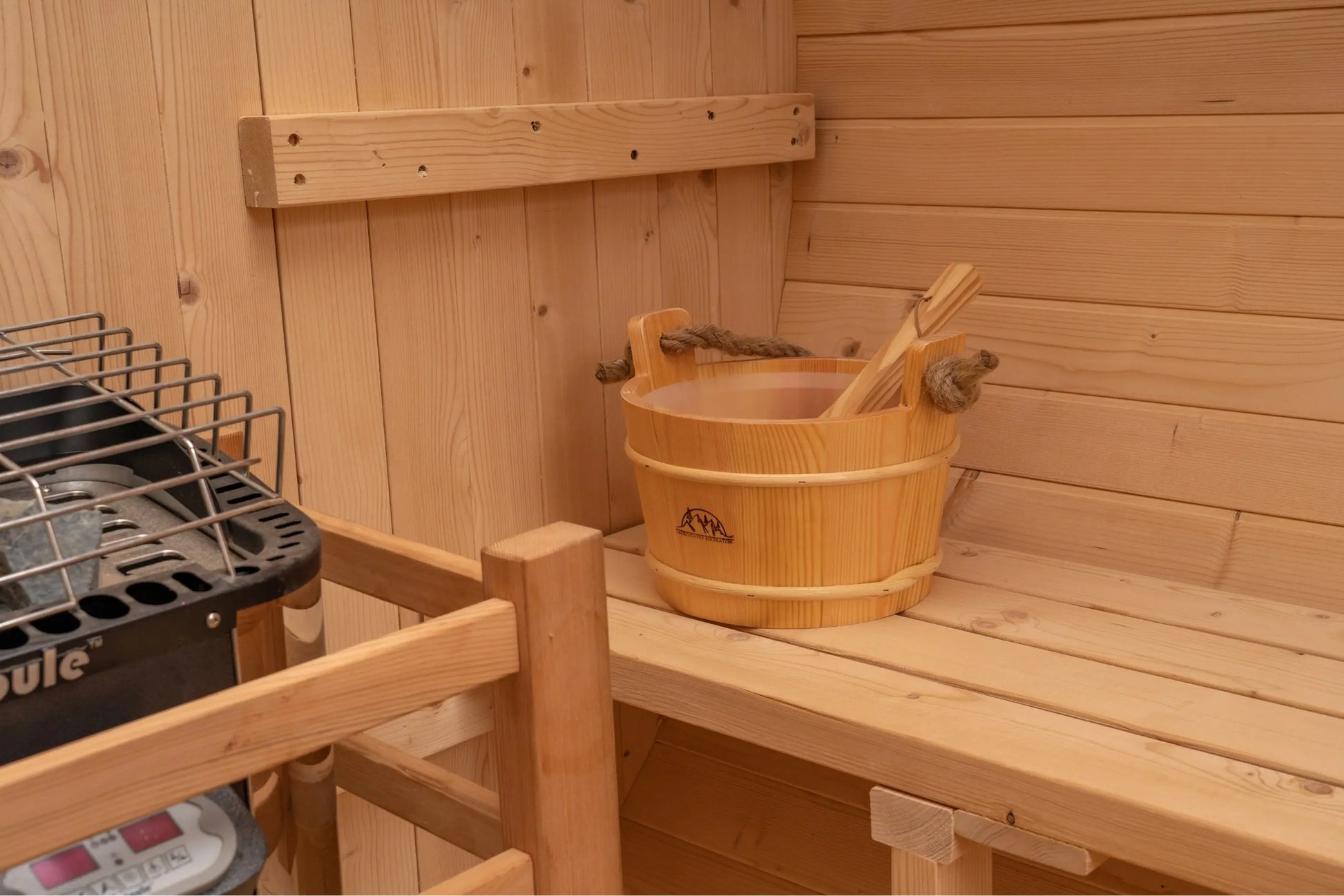 8 FT Classic Thermowood Barrel Sauna with Porch - 4-6 Person # #seotitle## Backcountry Recreation