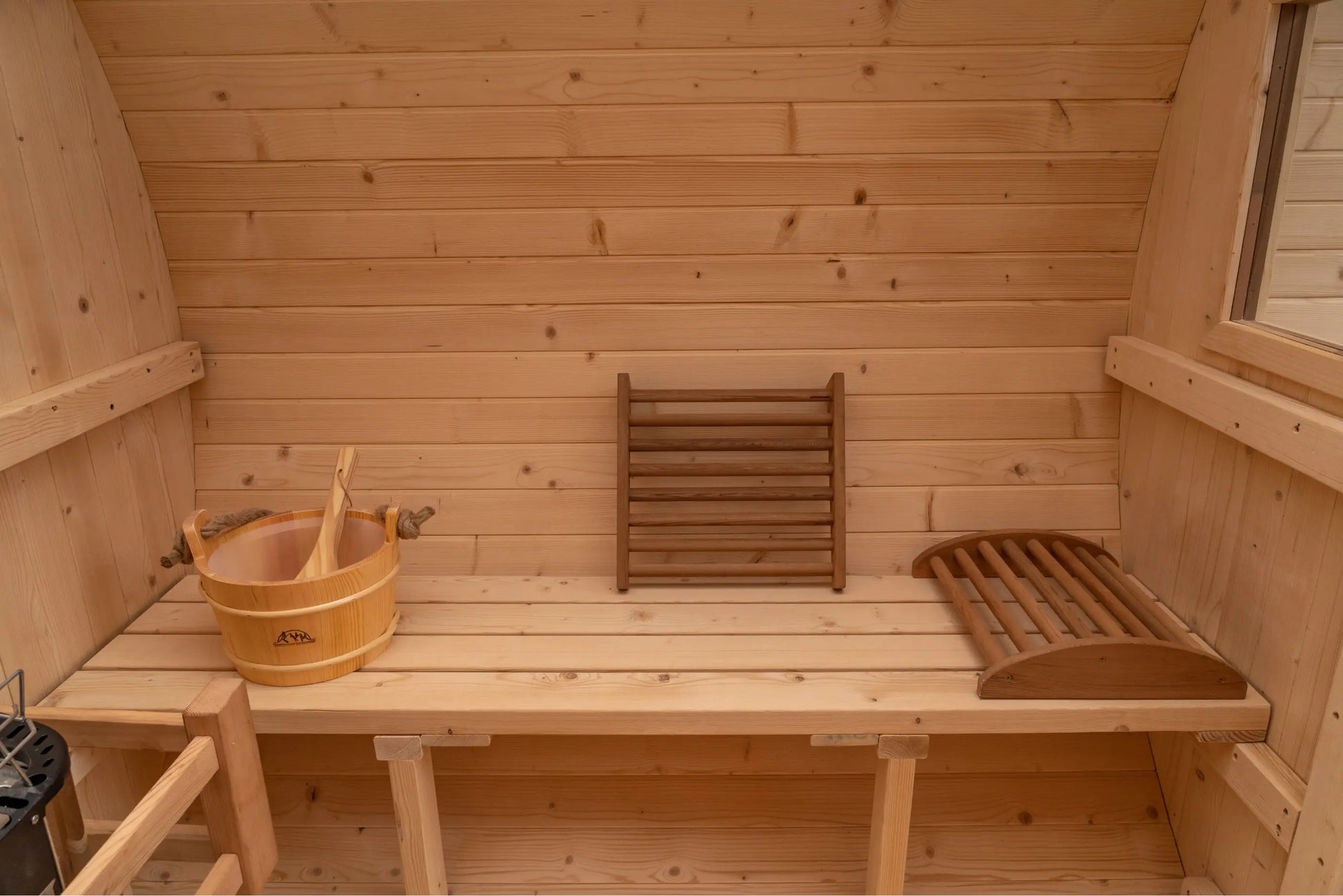 8 FT Classic Thermowood Barrel Sauna with Porch - 4-6 Person # #seotitle## Backcountry Recreation