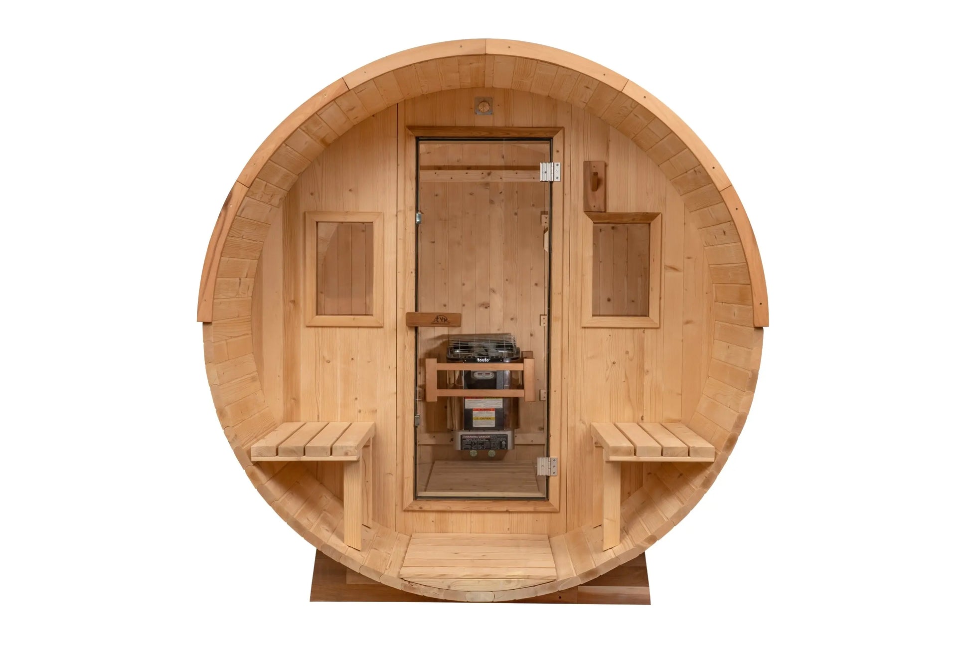 8 FT Classic Thermowood Barrel Sauna with Porch - 4-6 Person # #seotitle## Backcountry Recreation
