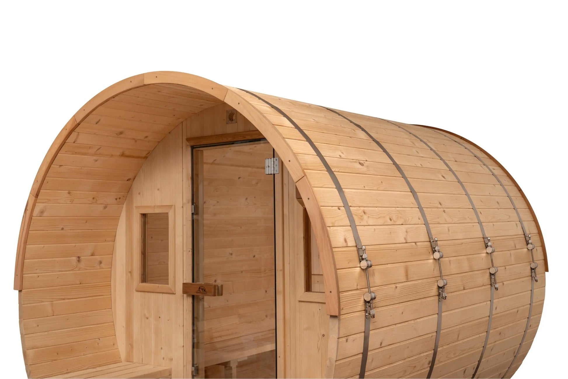 8 FT Classic Thermowood Barrel Sauna with Porch - 4-6 Person # #seotitle## Backcountry Recreation
