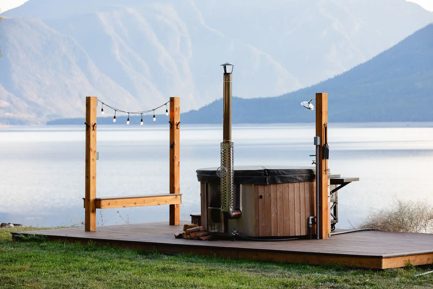 Deluxe Wood Fired Hot Tub With Liner # #seotitle## Backcountry Recreation