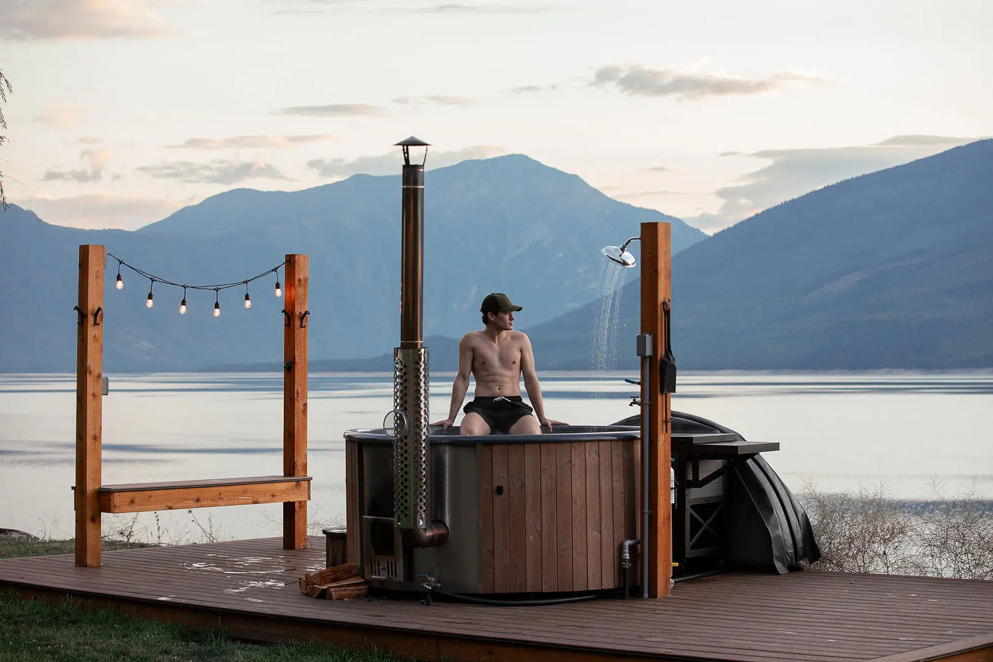 Deluxe Wood Fired Hot Tub With Liner Backcountry Recreation