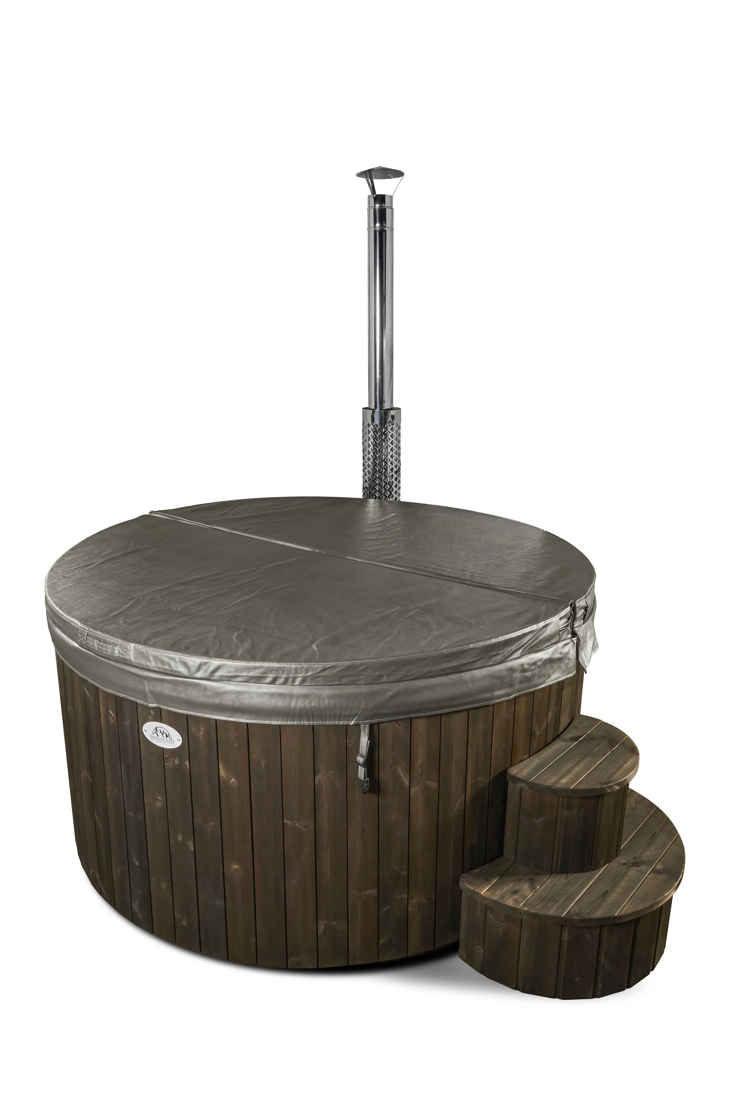 Deluxe Wood Fired Hot Tub With Liner - Limited Black Edition Backcountry Recreation