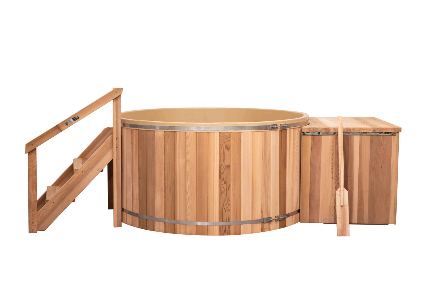 Classic Cedar Hot Tub - Electric  Heater  5'W X 4'H (4 Person Deep) # #seotitle## Backcountry Recreation