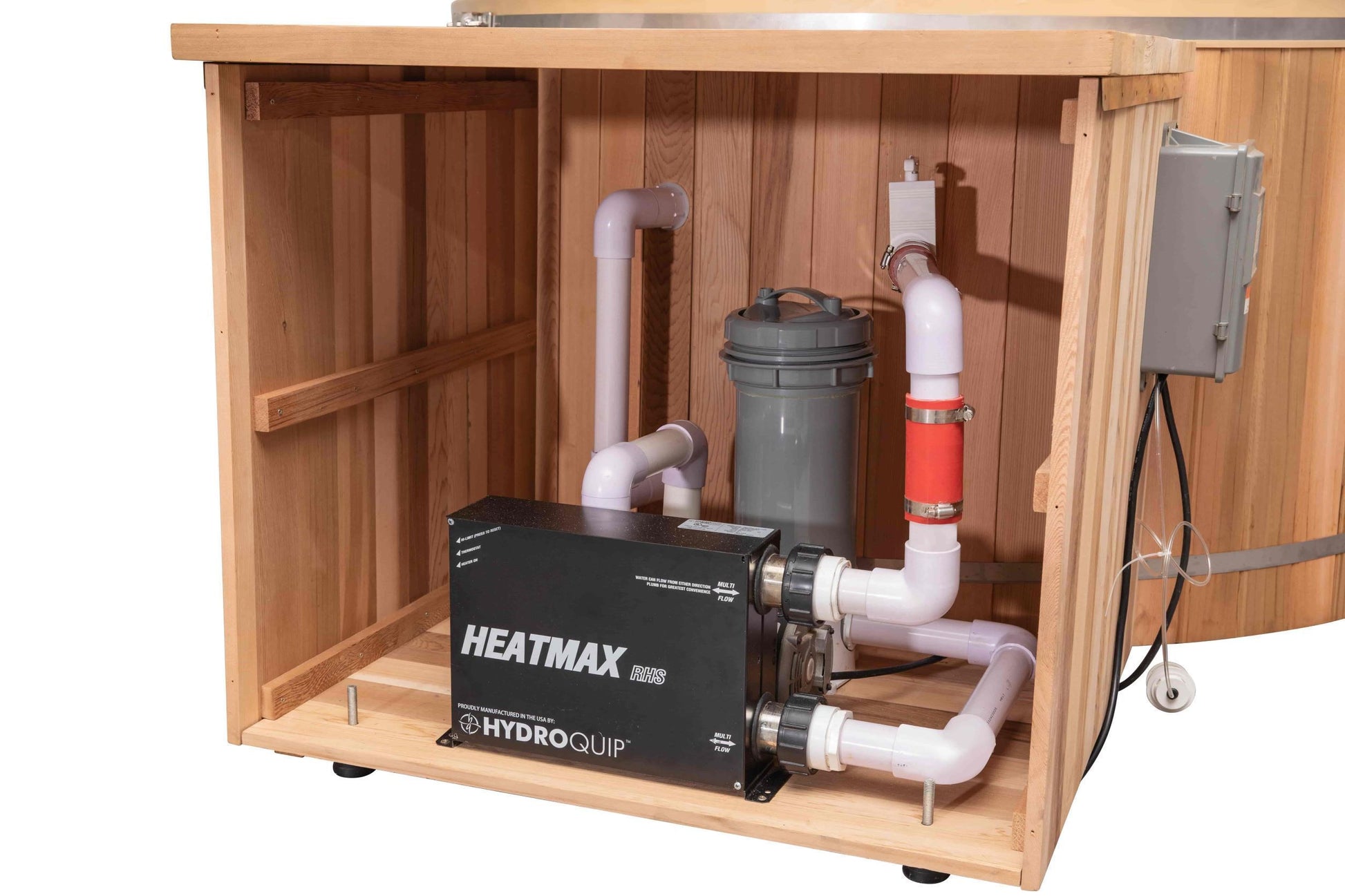 Classic Cedar Hot Tub - Electric  Heater  6'W X 4'H (6 Person Deep) # #seotitle## Backcountry Recreation