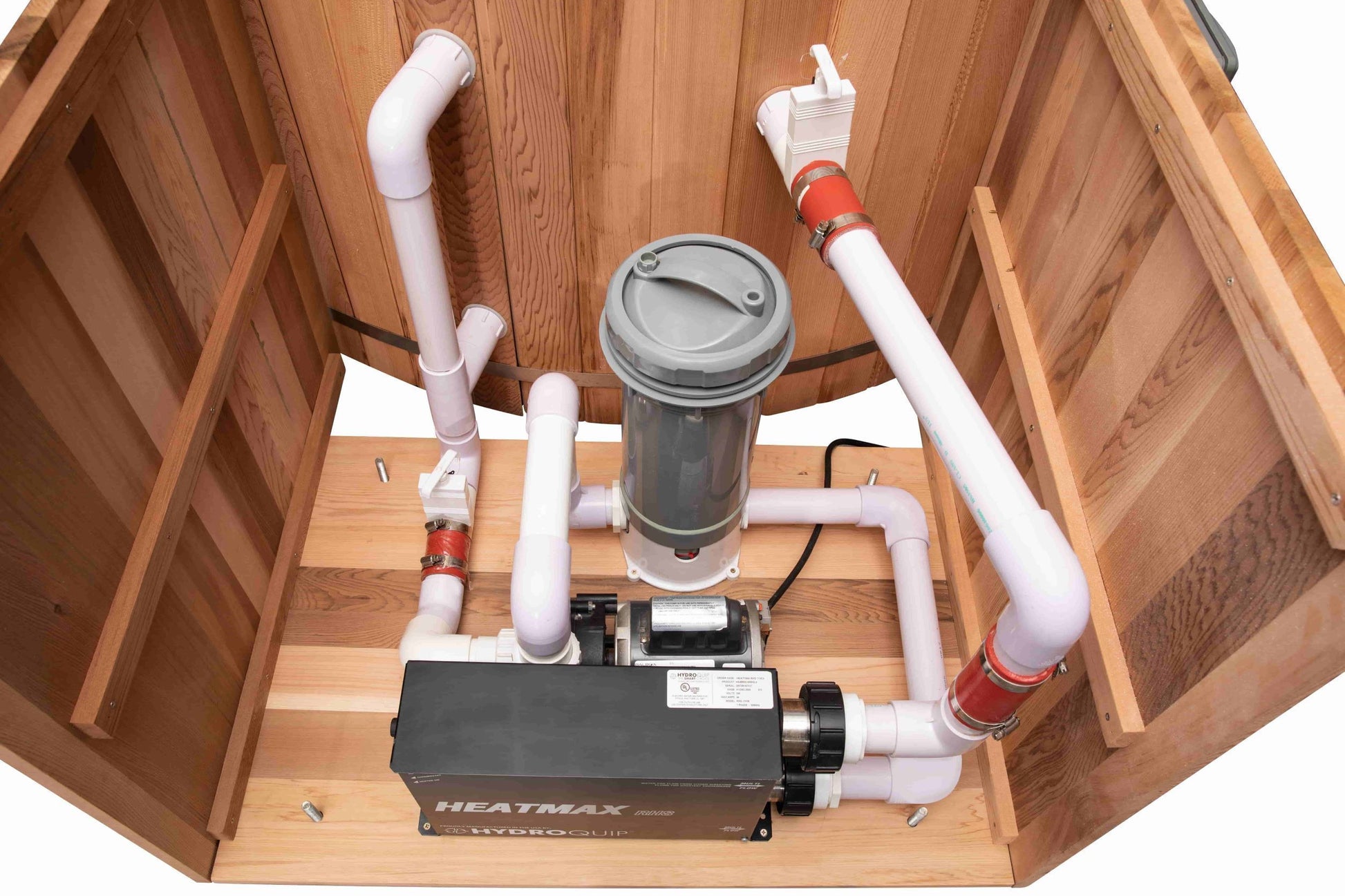 Classic Cedar Hot Tub - Electric  Heater  6'W X 4'H (6 Person Deep) # #seotitle## Backcountry Recreation