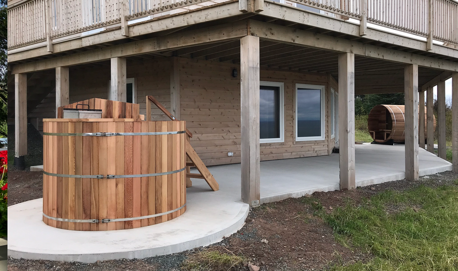 Wood Burning Hot Tub Foundation