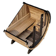5.5 Ft Scenic View Barrel Sauna - 2- 4 People (Extra Wide) Backcountry Recreation