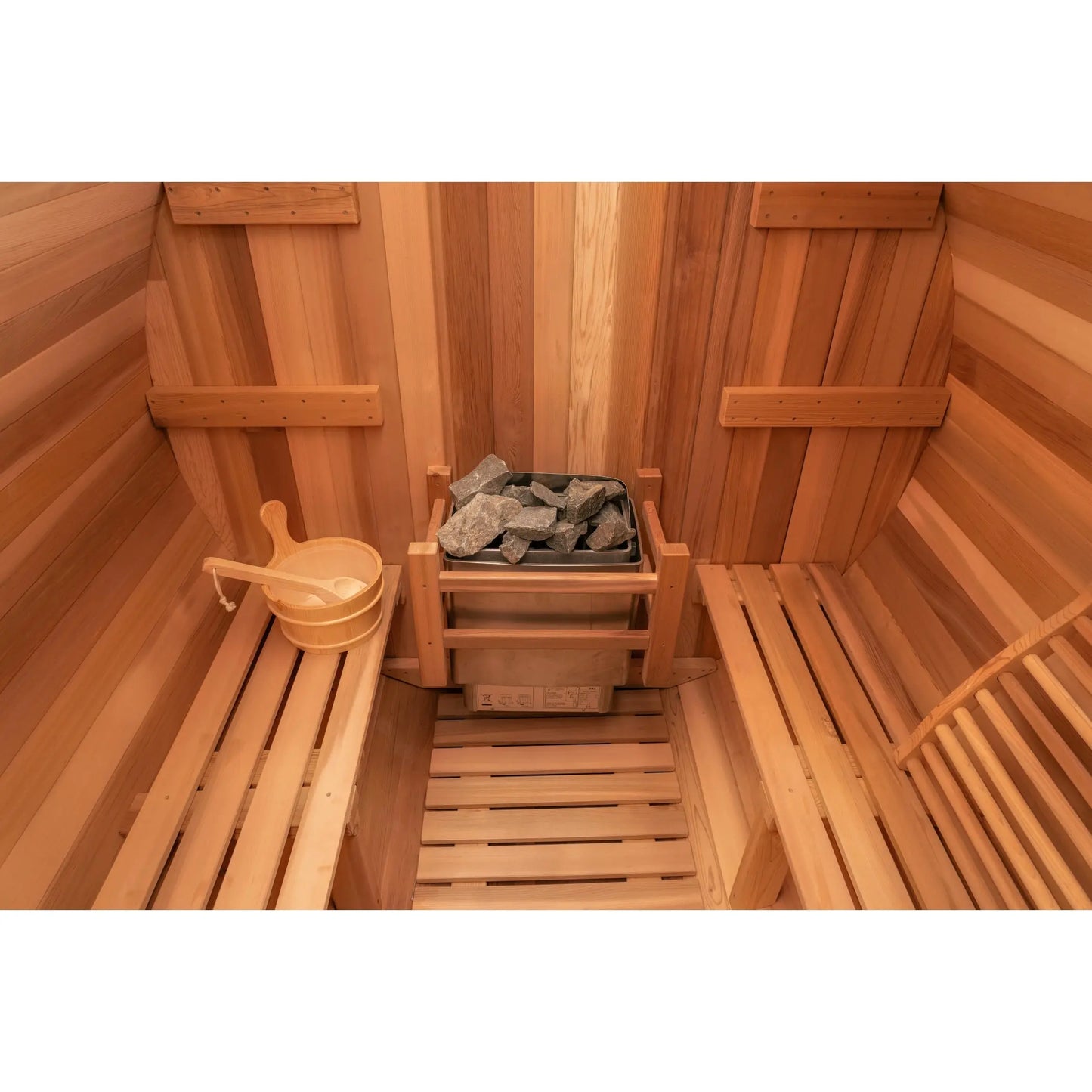 6 FT Classic Red Cedar Barrel Sauna - 4-6 Person Backcountry Recreation