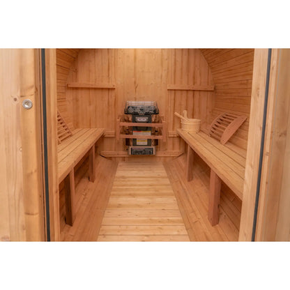 6 FT Classic Thermowood Barrel Sauna  - 4-6 Person # #seotitle## Backcountry Recreation