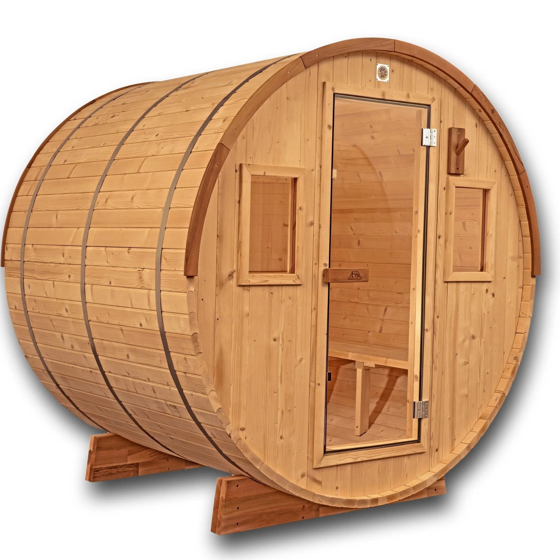 6 FT Classic Thermowood Barrel Sauna - 4-6 Person