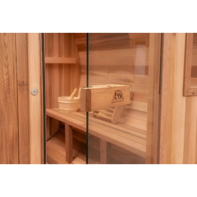 8 FT Classic Red Cedar Barrel Sauna - 6-8 Person # #seotitle## Backcountry Recreation