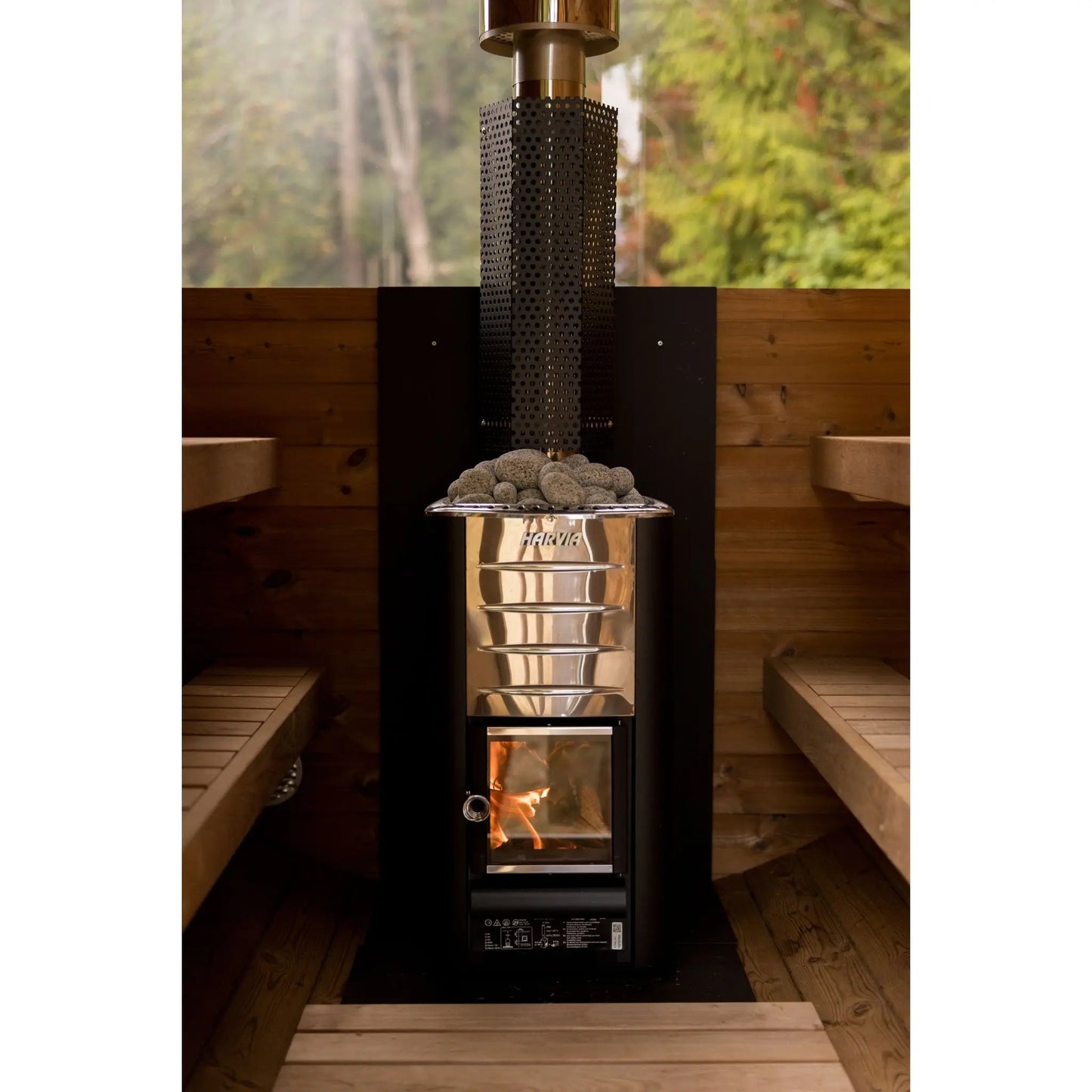 8 FT Thermowood Scenic View Barrel Sauna - 6 Person (Extra Wide) # #seotitle## Backcountry Recreation