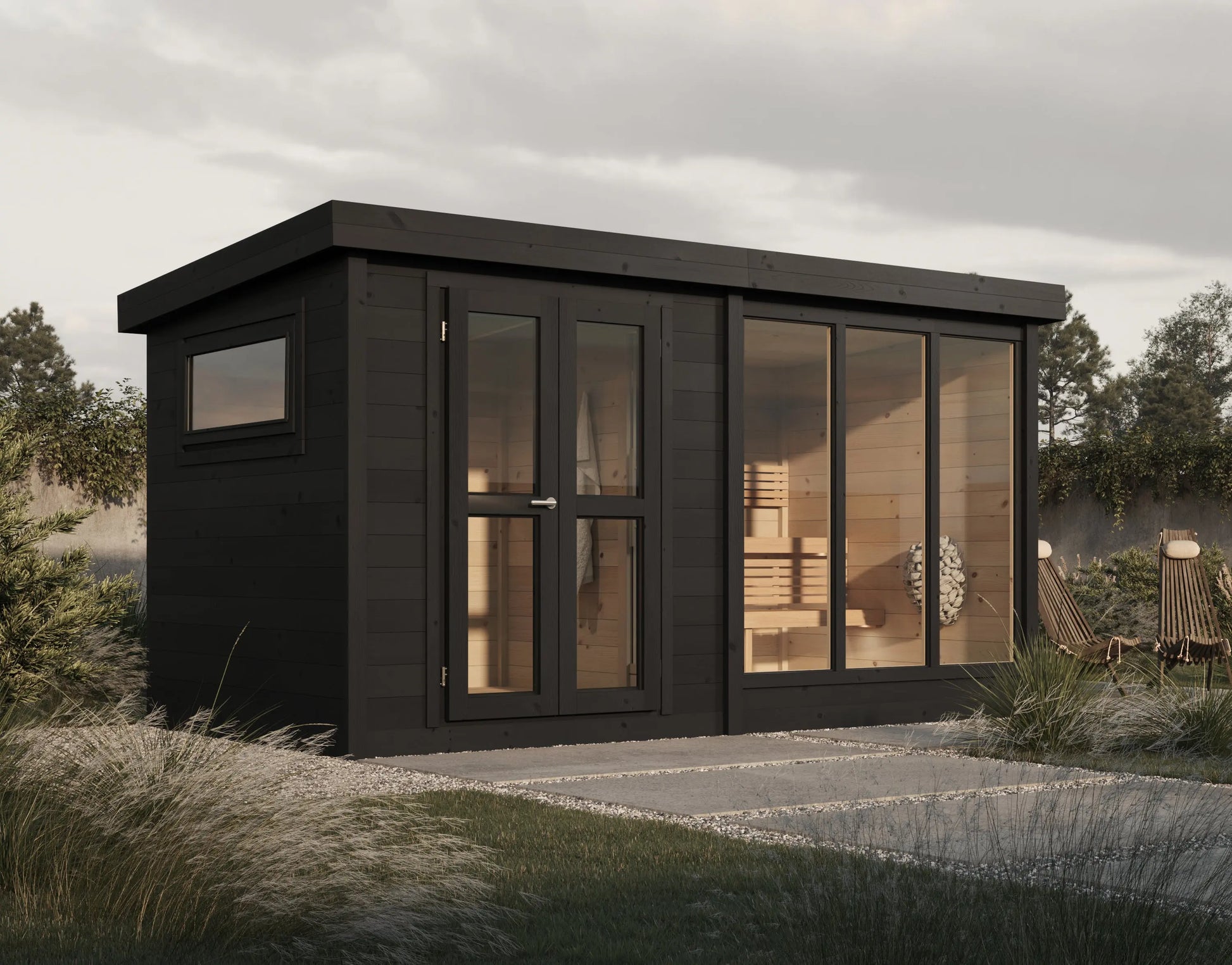 Modern Sauna - Terassi W/ Change Room # #seotitle## Backcountry Recreation