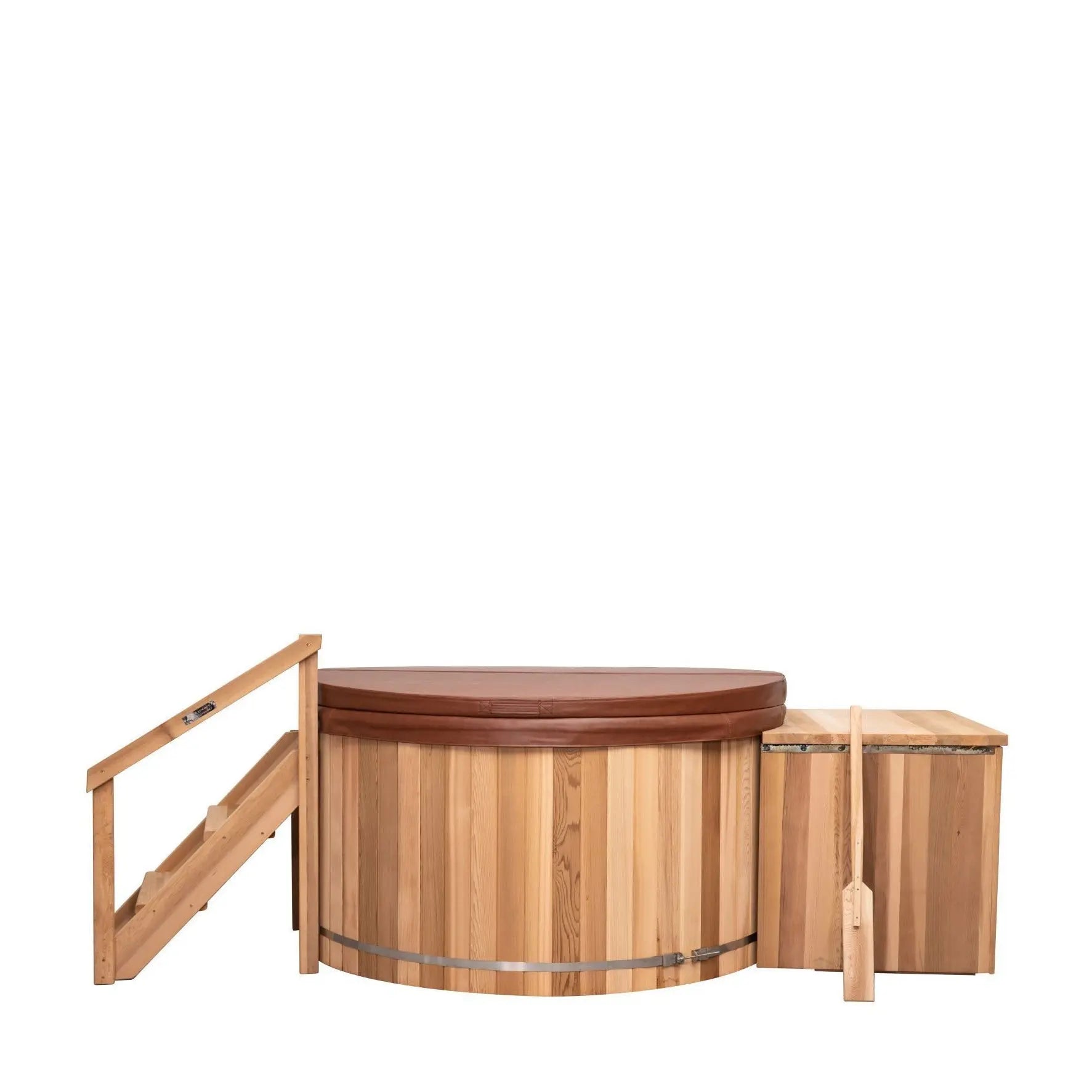 Classic Cedar Hot Tub - Electric  Heater  7'W X 4'H (8 Person Deep) # #seotitle## Backcountry Recreation