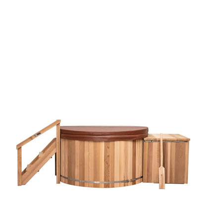Classic Cedar Hot Tub - Electric  Heater  7'W X 4'H (8 Person Deep) # #seotitle## Backcountry Recreation