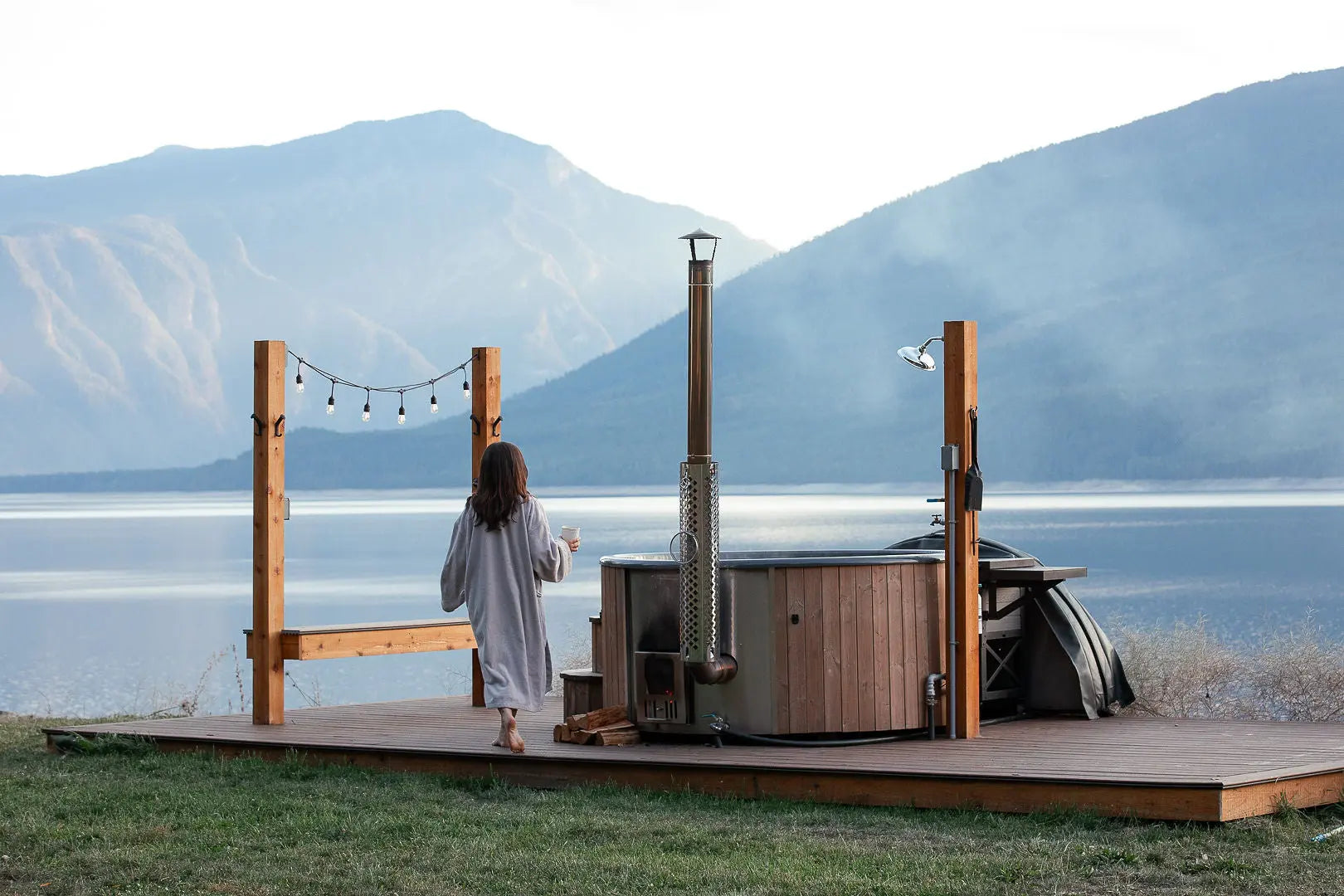 Deluxe Wood Fired Hot Tub With Liner # #seotitle## Backcountry Recreation