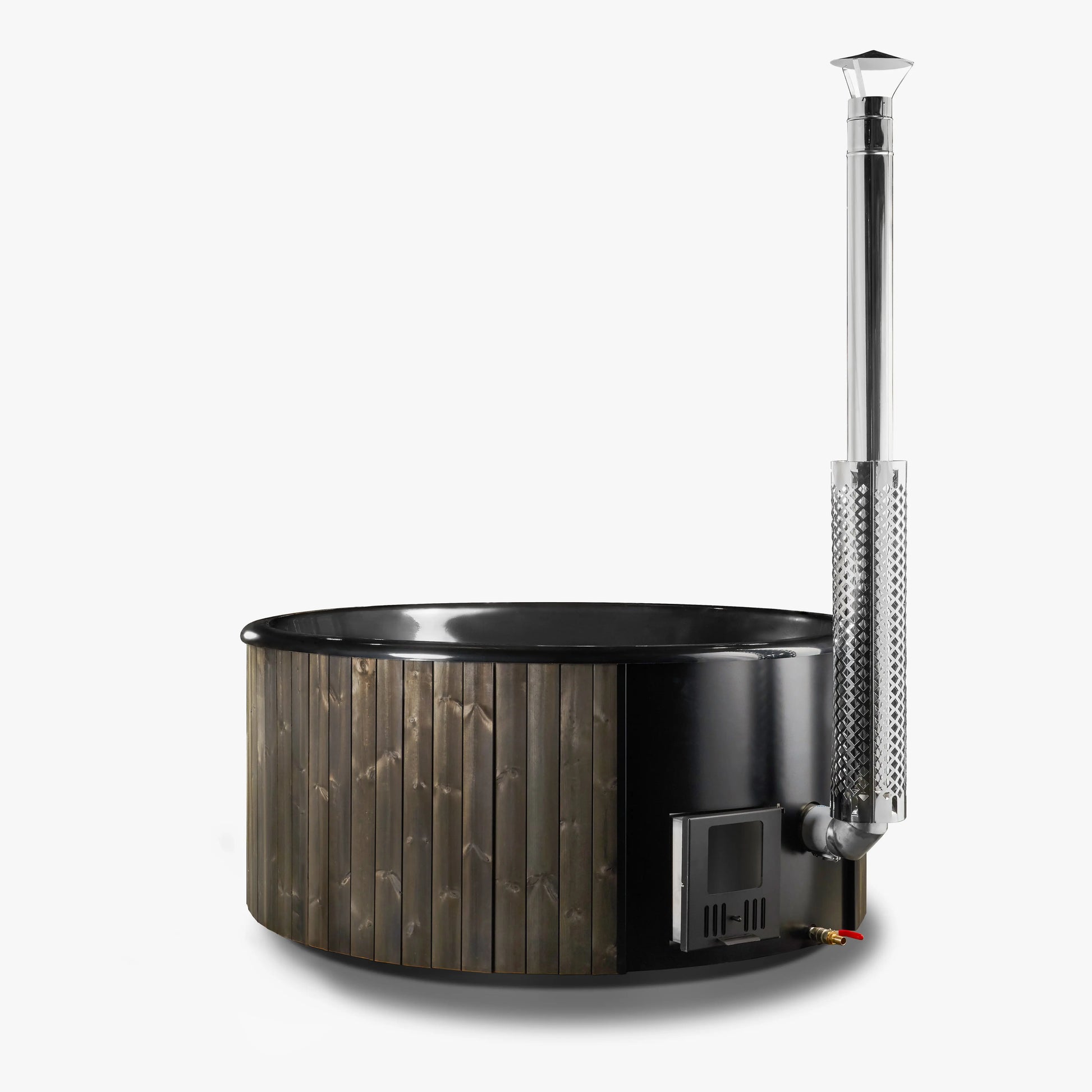 Deluxe Wood Fired Hot Tub With Liner - Limited Black Edition # #seotitle## Backcountry Recreation