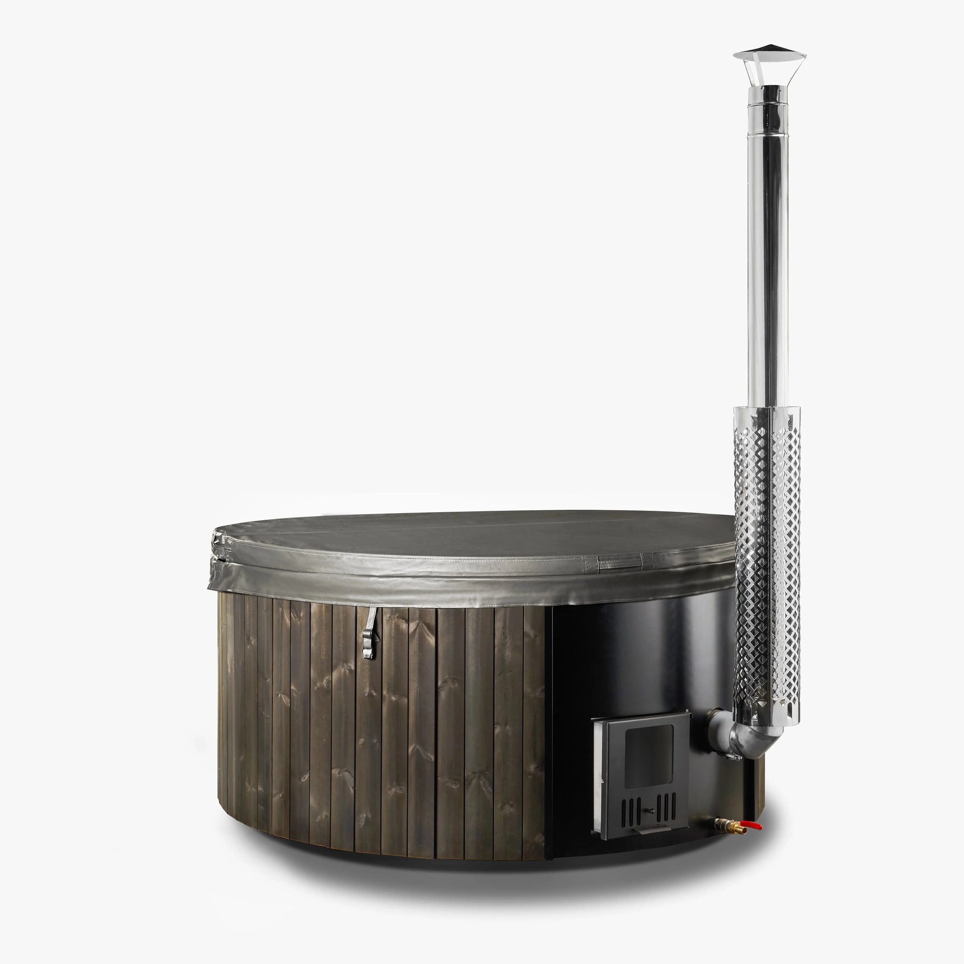 Deluxe Wood Fired Hot Tub With Liner - Limited Black Edition # #seotitle## Backcountry Recreation