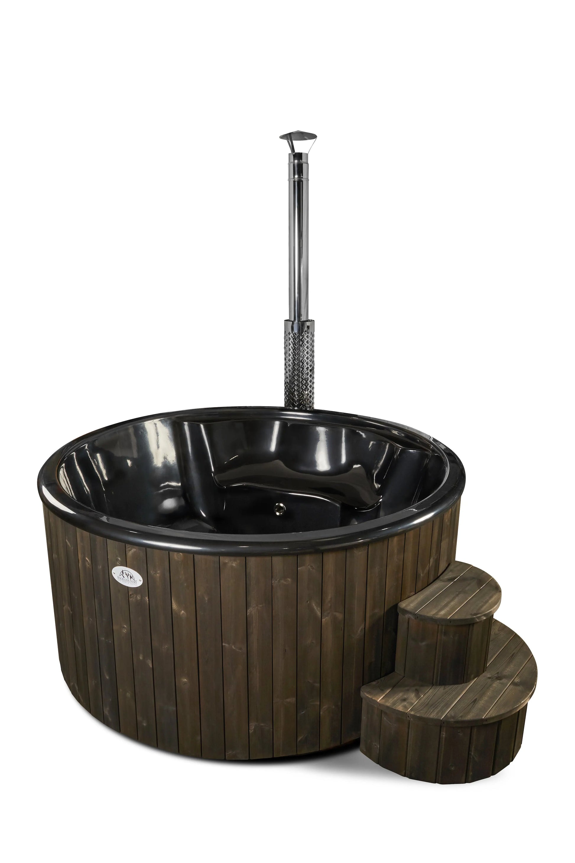 Deluxe Wood Fired Hot Tub With Liner - Limited Black Edition # #seotitle## Backcountry Recreation