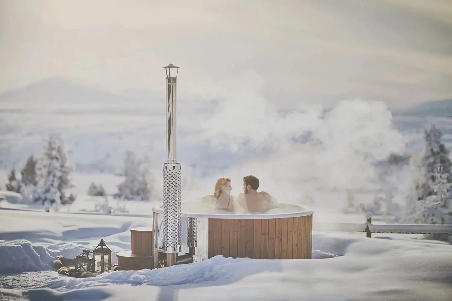 Deluxe Wood Fired Hot Tub With Liner - Limited Black Edition # #seotitle## Backcountry Recreation