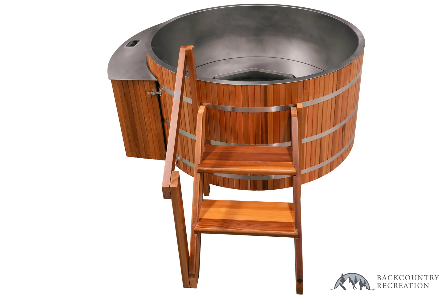 Lifetimer Cedar Hot Tub  w/ Stainless Steel Liner - Electric  Heater  6"W X 4'H (6 Person Deep) (Copy) Backcountry Recreation