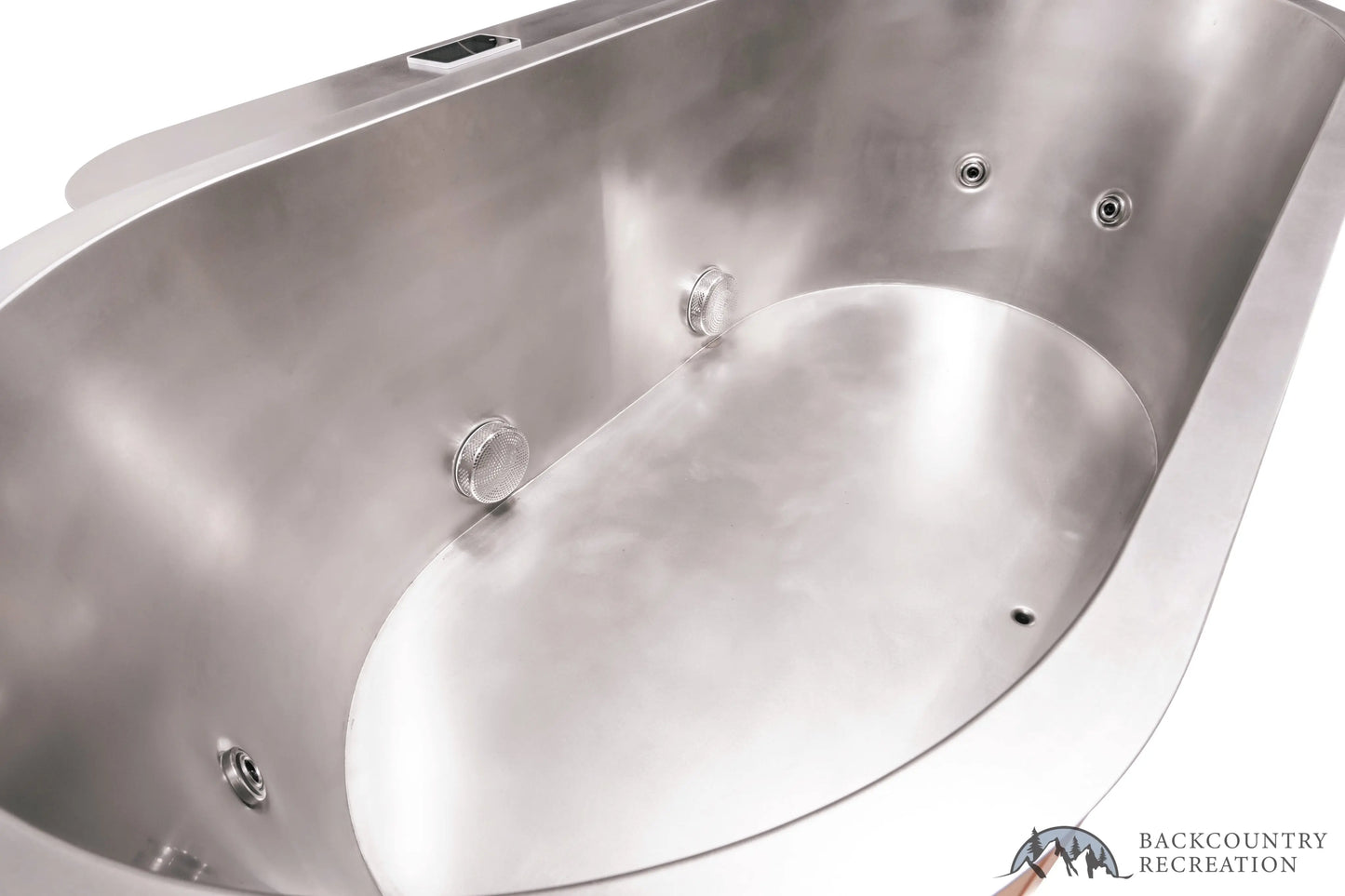 Lifetimer Cedar Hot Tub  w/ Stainless Steel Liner - Electric  Heater (2 Person Deep) Backcountry Recreation