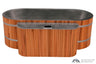 Lifetimer Cedar Hot Tub  w/ Stainless Steel Liner - Electric  Heater (2 Person Deep) Backcountry Recreation