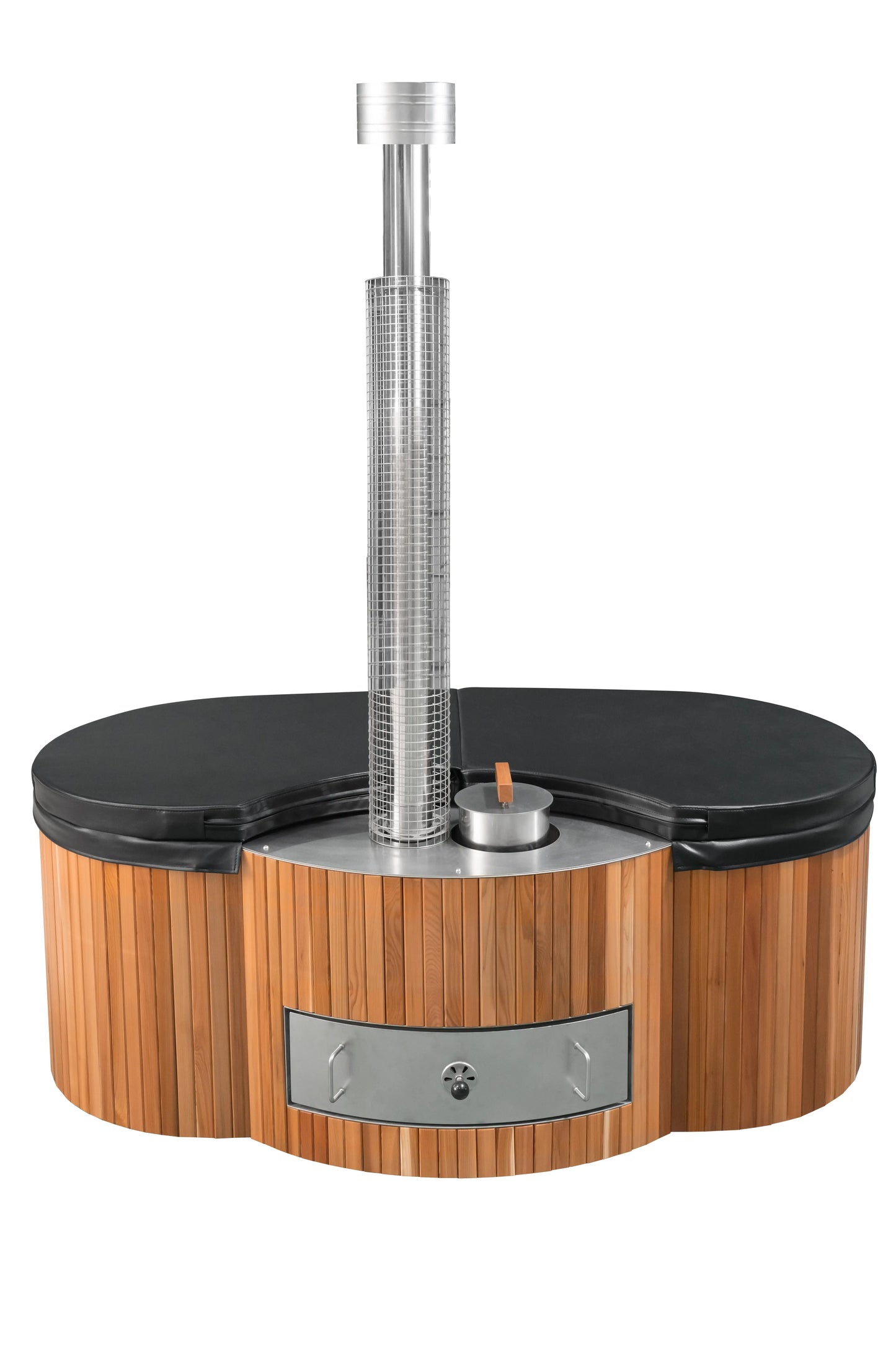 Lifetimer ™ Cedar Hot Tub  w/ Stainless Steel Liner - Wood Fired (2 Person) # #seotitle## Backcountry Recreation