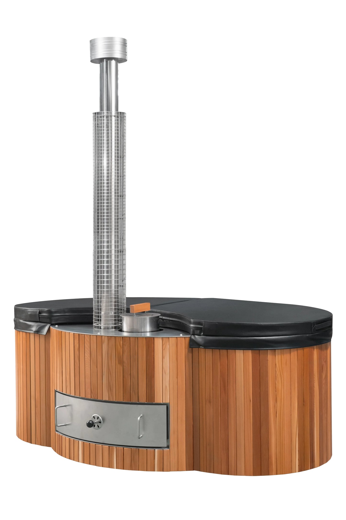 Lifetimer ™ Cedar Hot Tub  w/ Stainless Steel Liner - Wood Fired (2 Person) # #seotitle## Backcountry Recreation