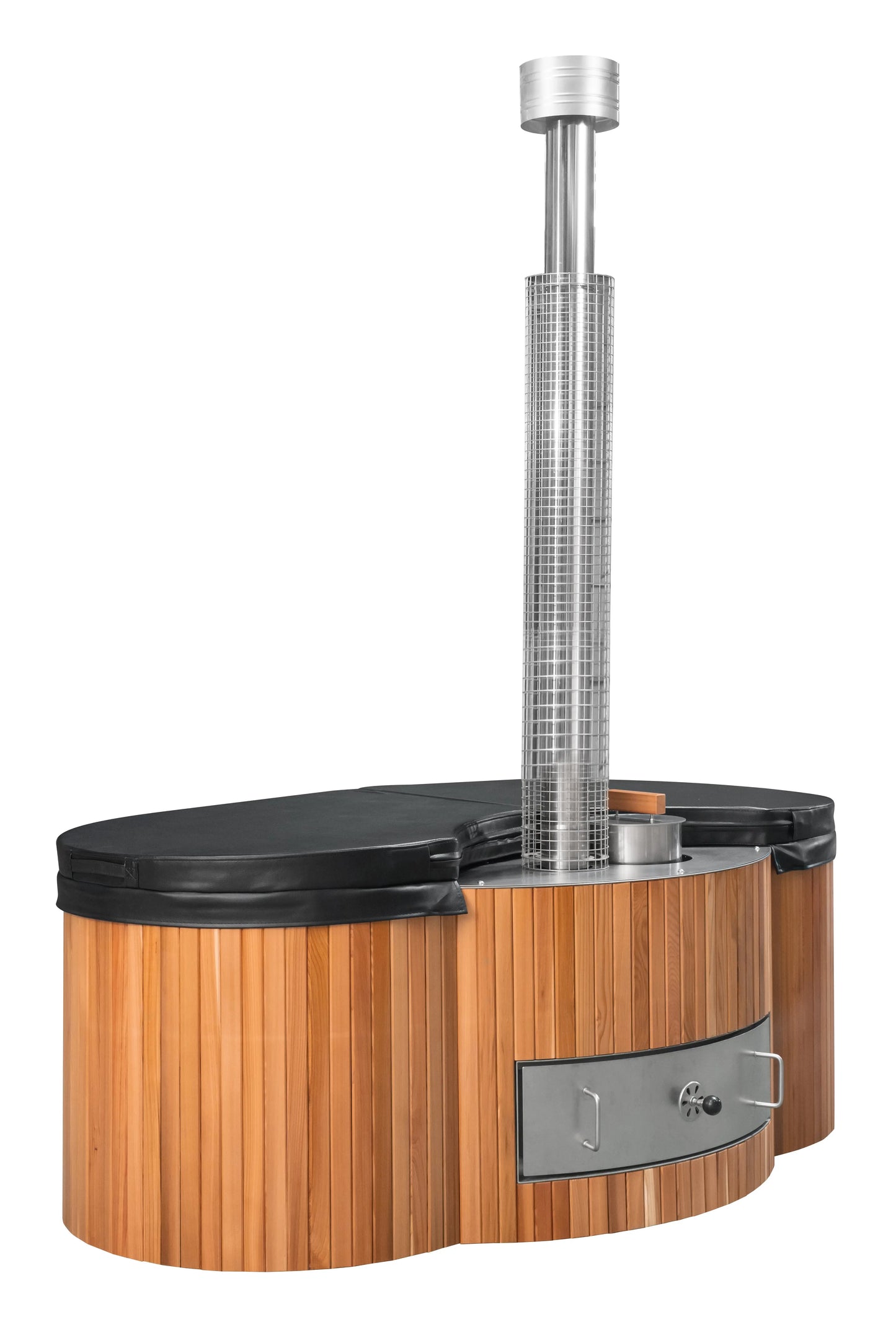 Lifetimer ™ Cedar Hot Tub  w/ Stainless Steel Liner - Wood Fired (2 Person) # #seotitle## Backcountry Recreation