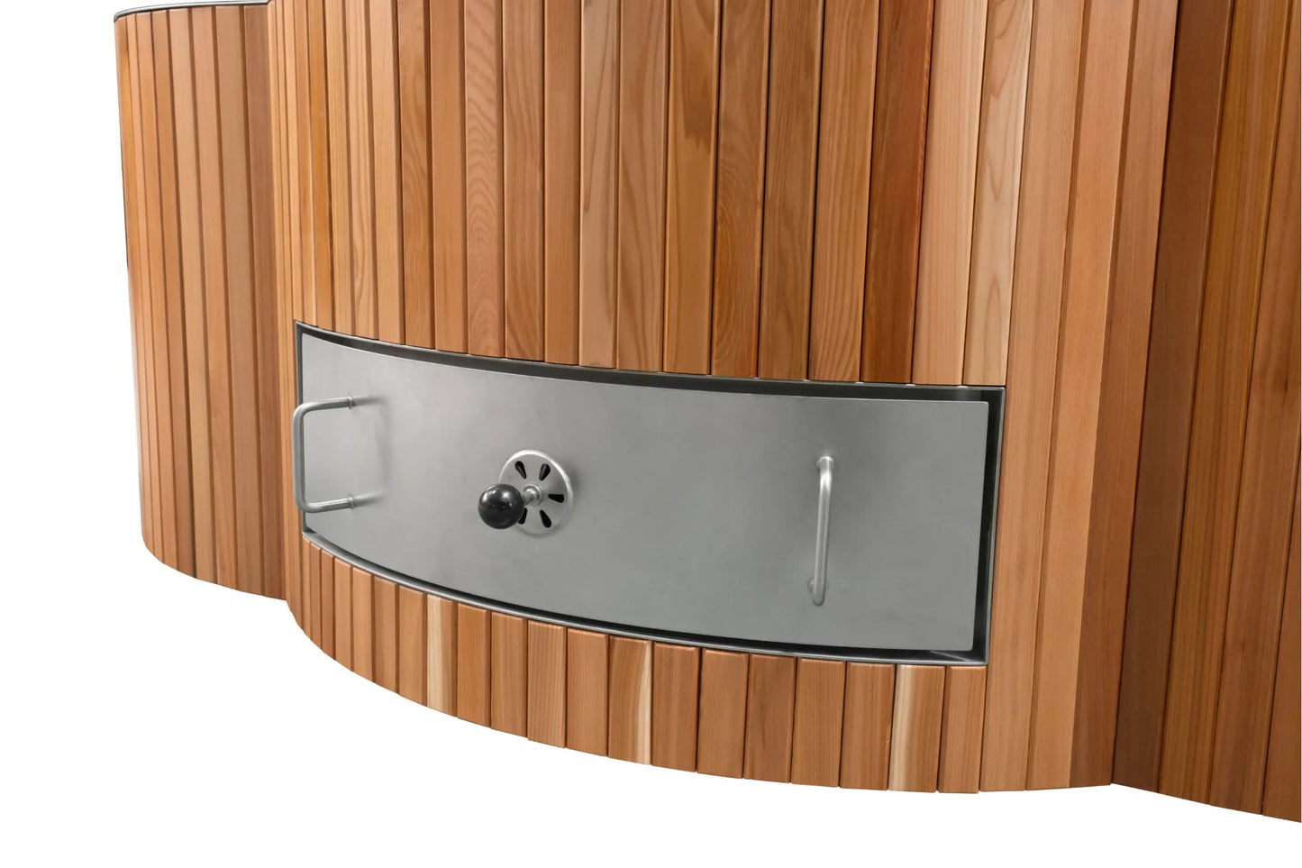 Lifetimer ™ Cedar Hot Tub  w/ Stainless Steel Liner - Wood Fired (2 Person) # #seotitle## Backcountry Recreation