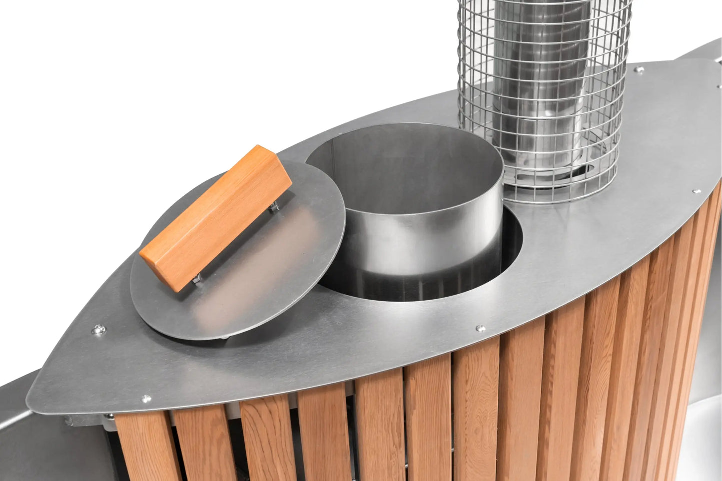 Lifetimer ™ Cedar Hot Tub  w/ Stainless Steel Liner - Wood Fired (2 Person) # #seotitle## Backcountry Recreation