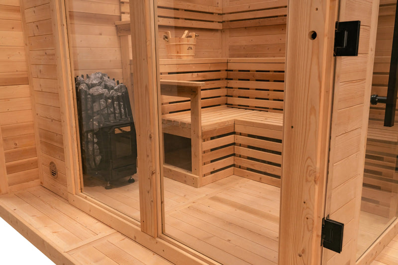Modern Sauna -  Nelio XL w/ Change Room Backcountry Recreation