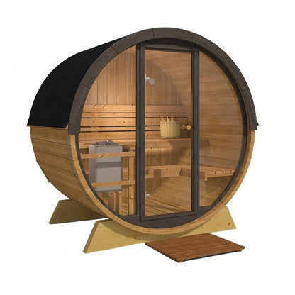 5.5 Ft Scenic View Barrel Sauna - 2- 4 People (Extra Wide) # #seotitle## Backcountry Recreation