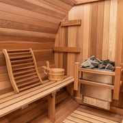 8 FT Classic Red Cedar Barrel Sauna with Porch - 4-6 Person # #seotitle## Backcountry Recreation