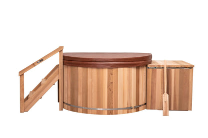 Classic Cedar Hot Tub - Electric  Heater  5'W X 4'H (4 Person Deep) # #seotitle## Backcountry Recreation