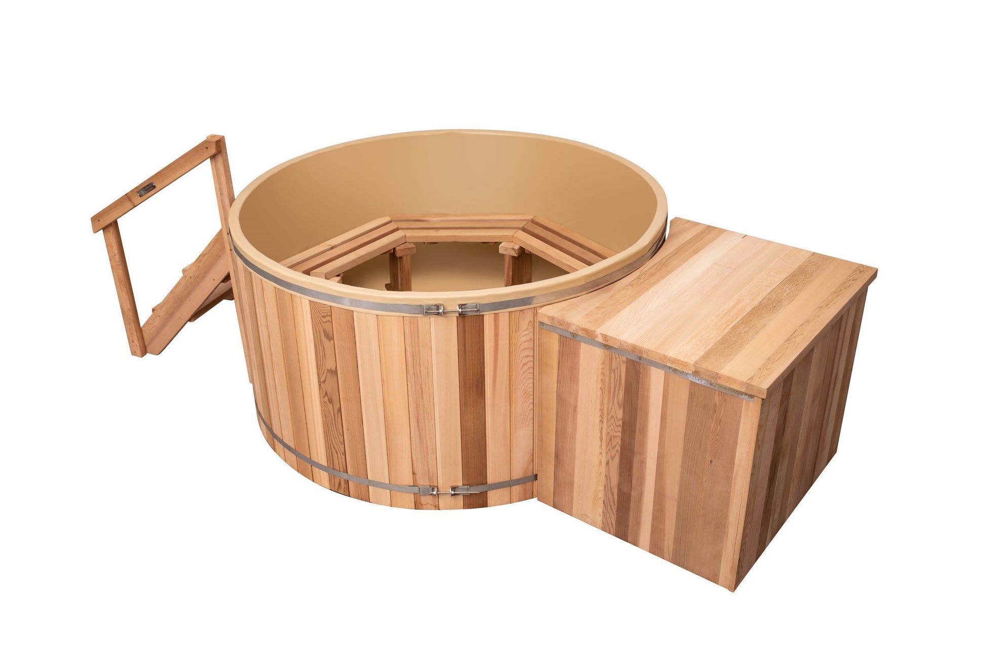 Classic Cedar Hot Tub - Electric  Heater  5'W X 4'H (4 Person Deep) # #seotitle## Backcountry Recreation