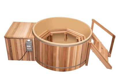 Classic Cedar Hot Tub - Electric  Heater  5'W X 4'H (4 Person Deep) # #seotitle## Backcountry Recreation